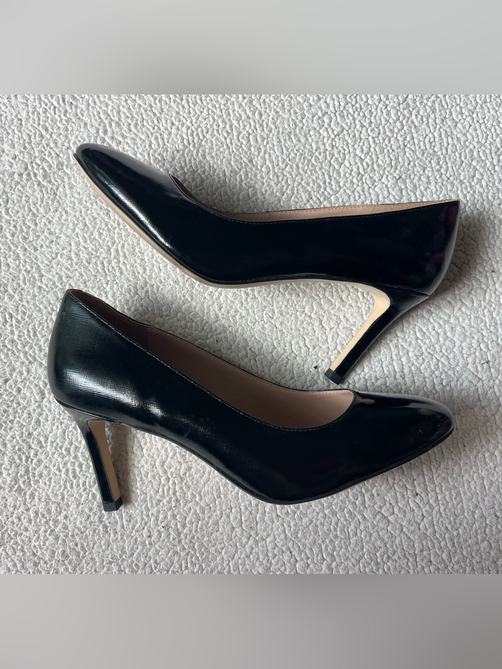 Cole Haan Gabbie Pumps Black Shiny Heels Womens 8.5